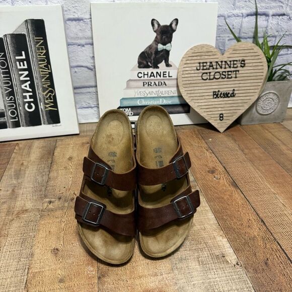 Birkenstock Arizona Men Sandals Vintage Wood Roast Size 45 Mens US‎ 12 main image 12